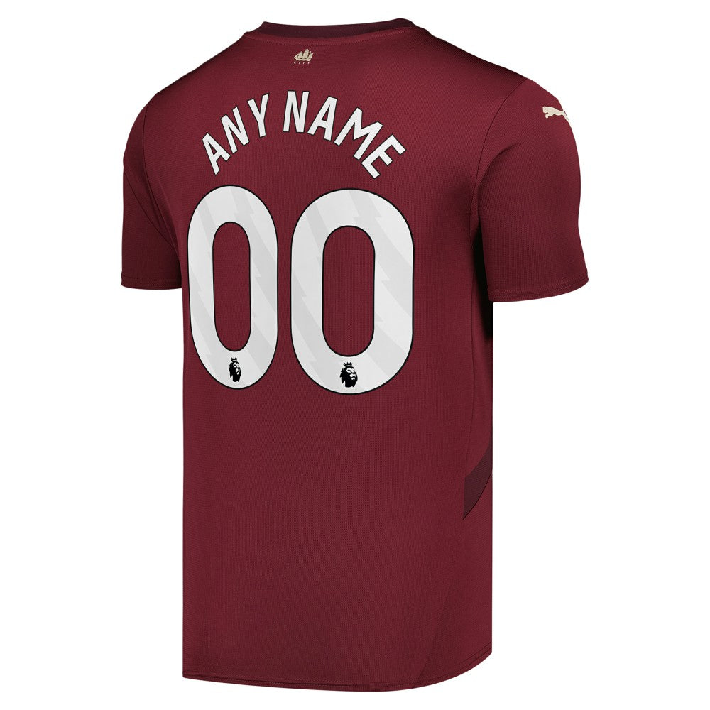 Manchester City 2024/25 Third Replica Custom Jersey Burgundy - Puma outlet