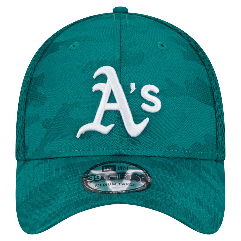 Athletics New Era Subtle Camo 39THIRTY Flex Hat - Green Hats