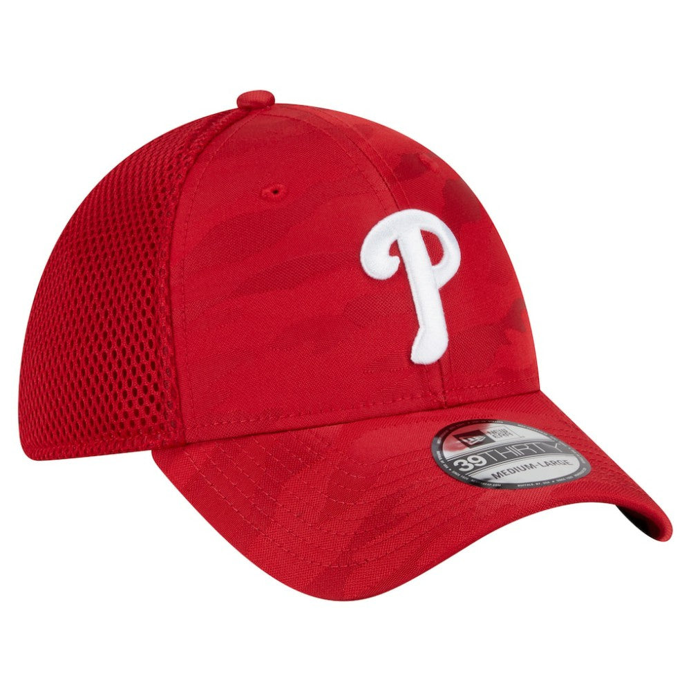 Philadelphia Phillies New Era Subtle Camo 39THIRTY Flex Hat - Red Hats
