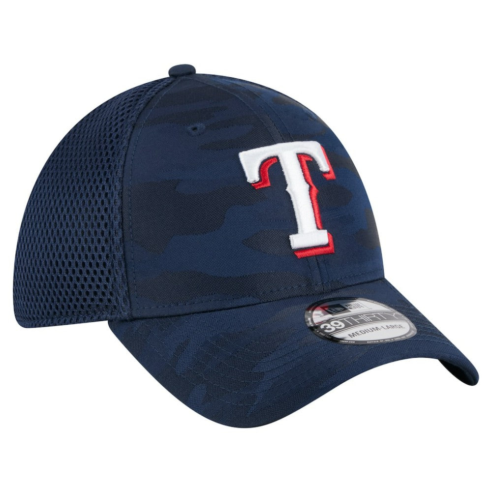 Texas Rangers New Era Subtle Camo 39THIRTY Flex Hat - Navy Hats