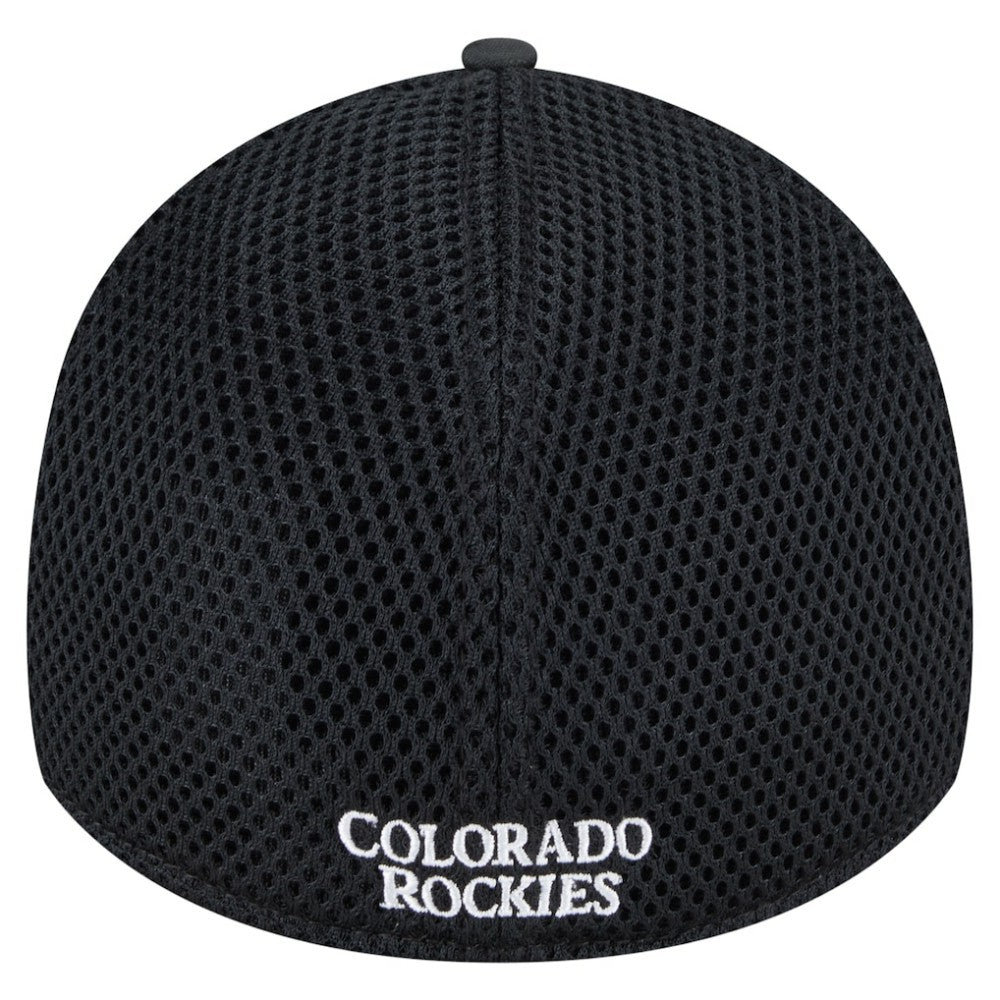Colorado Rockies New Era Subtle Camo 39THIRTY Flex Hat - Black Hats