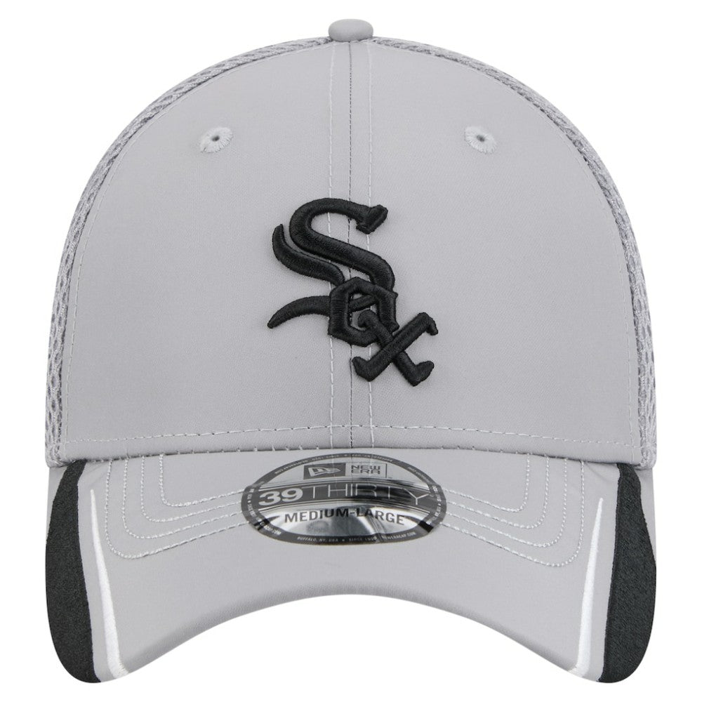 Chicago White Sox New Era Linear 39THIRTY Flex Hat - Gray Hats