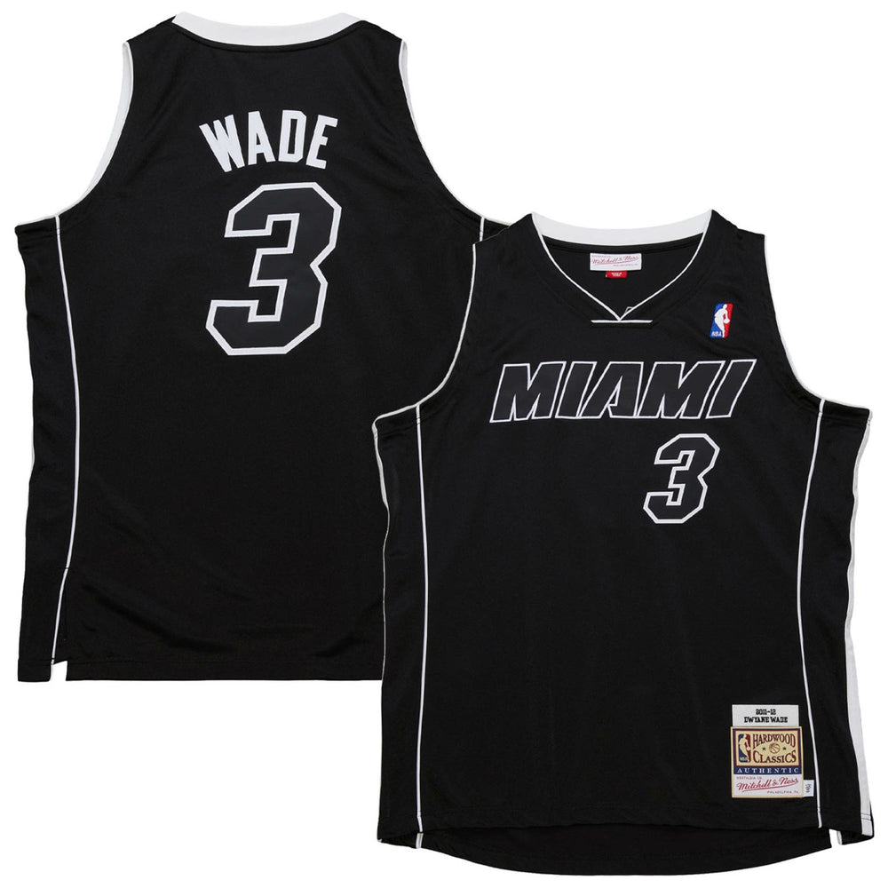 Dwyane Wade Miami Heat 2011/12 Hardwood Classics Authentic Jersey Black - Mitchell & Ness outlet