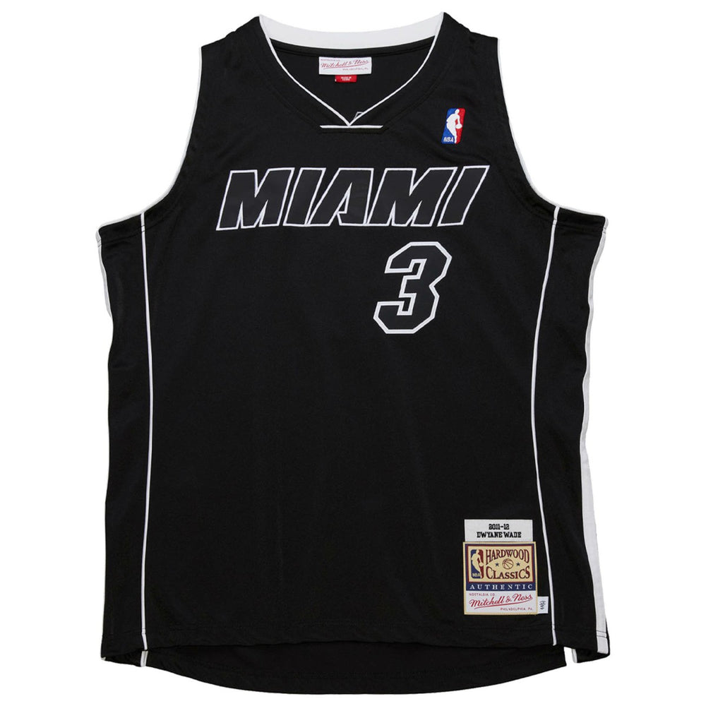 Dwyane Wade Miami Heat 2011/12 Hardwood Classics Authentic Jersey Black - Mitchell & Ness outlet