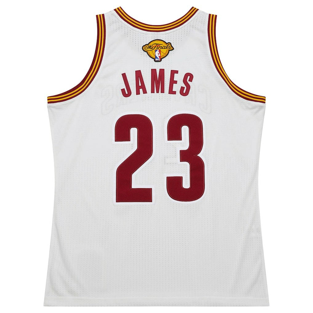 LeBron James Cleveland Cavaliers 2015/16 Hardwood Classics Authentic Jersey White - Mitchell & Ness