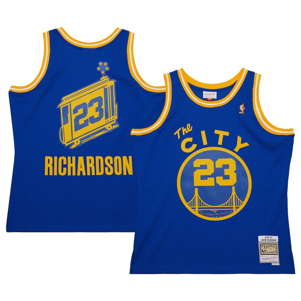 Jason Richardson Golden State Warriors 2004/05 Hardwood Classics Swingman Jersey Royal - Mitchell & Ness