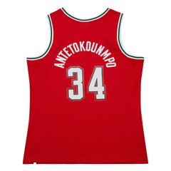 Giannis Antetokounmpo Milwaukee Bucks 2014/15 Hardwood Classics Swingman Jersey Red - Mitchell & Ness