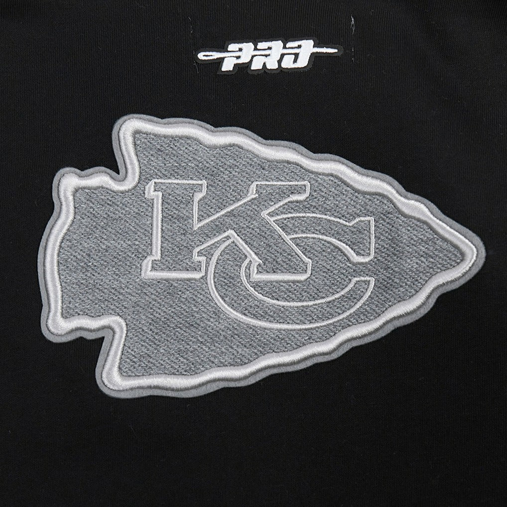 Kansas City Chiefs Pro Standard Women's Reverse French Terry Colorblock Full-Zip Hoodie - Gray Hoodies