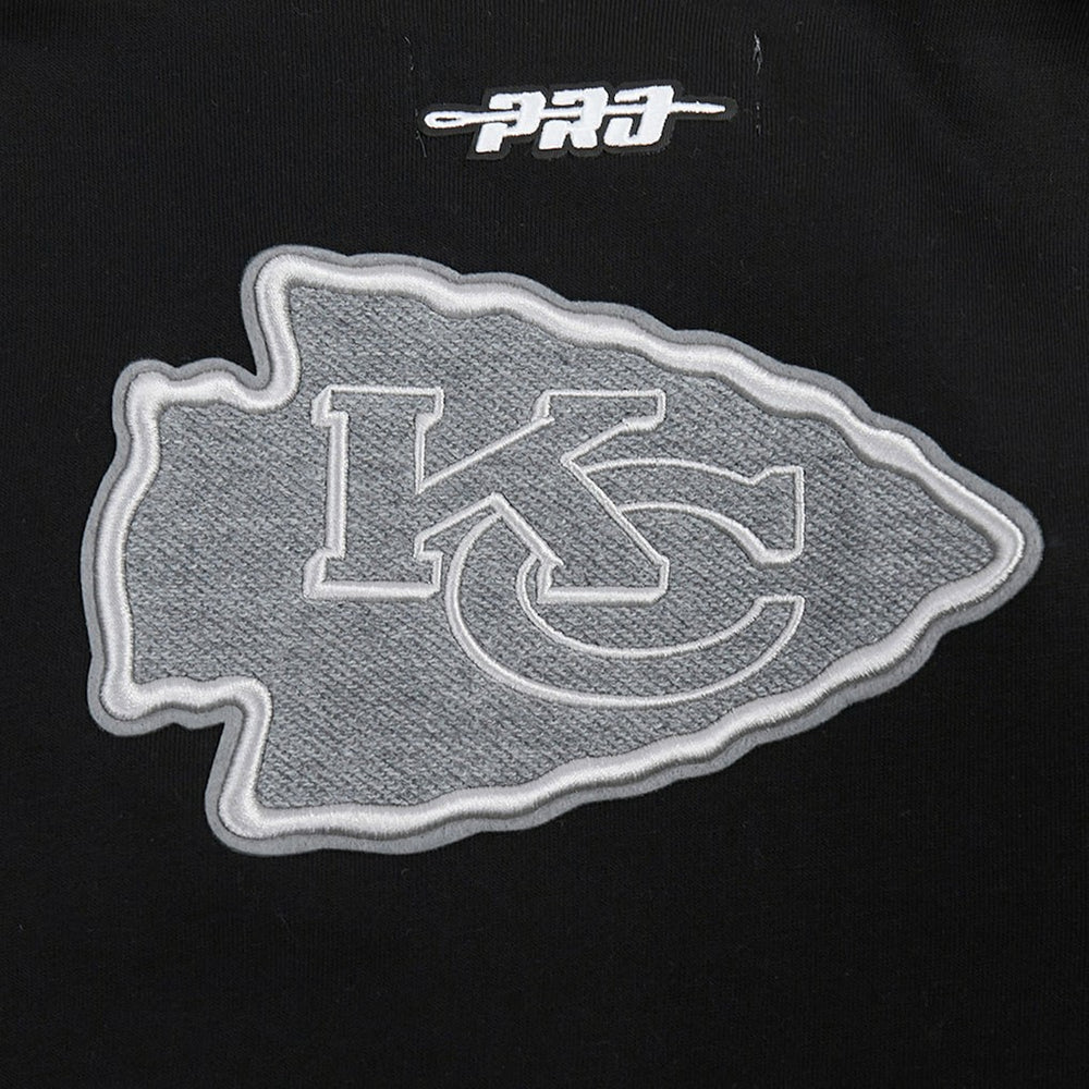 Kansas City Chiefs Pro Standard Women's Reverse French Terry Colorblock Full-Zip Hoodie - Gray Hoodies