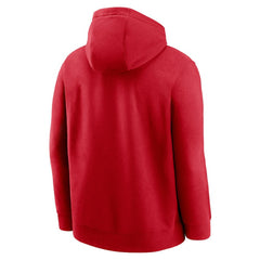 Philadelphia Phillies Nike Club Stack Pullover Hoodie - Red Hoodies