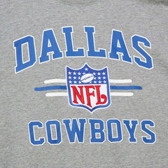 Dallas Cowboys Vintage Logo Pullover Sweatshirt - Heather Gray Pullover