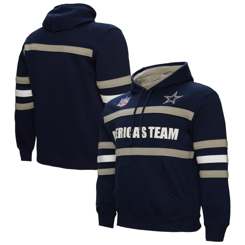 Dallas Cowboys America's Team Head Coach Pullover Hoodie - Navy Hoodies