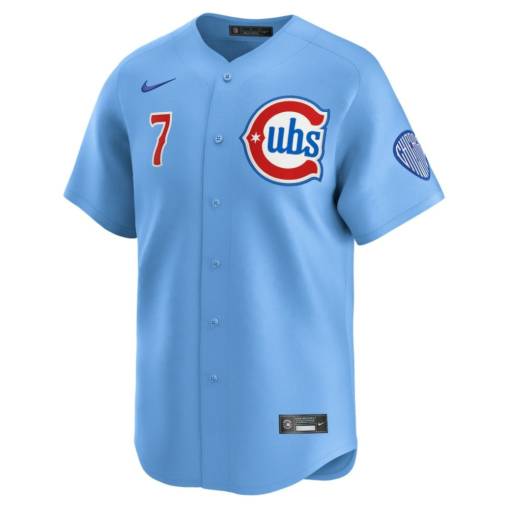 Dansby Swanson Chicago Cubs Nike 2nd Alternate Limited Player Jersey - Baby Blue Jerseys