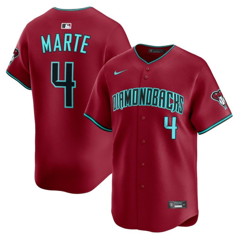 Ketel Marte Arizona Diamondbacks Nike Alternate 2 Limited Player Jersey - Red Jerseys