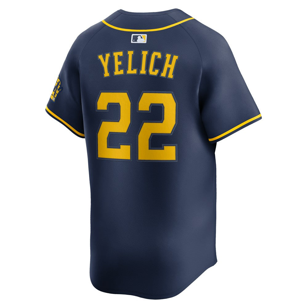 Christian Yelich Milwaukee Brewers Nike Alternate Limited Jersey - Navy Jerseys