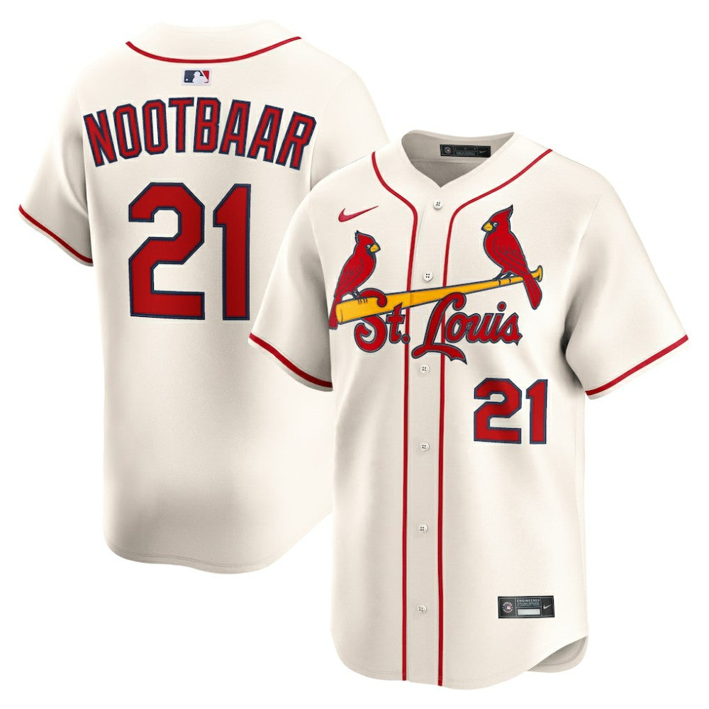 Lars Nootbaar St. Louis Cardinals Nike Alternate 2 Limited Jersey - Cream Jerseys