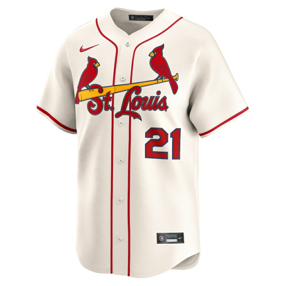 Lars Nootbaar St. Louis Cardinals Nike Alternate 2 Limited Jersey - Cream Jerseys