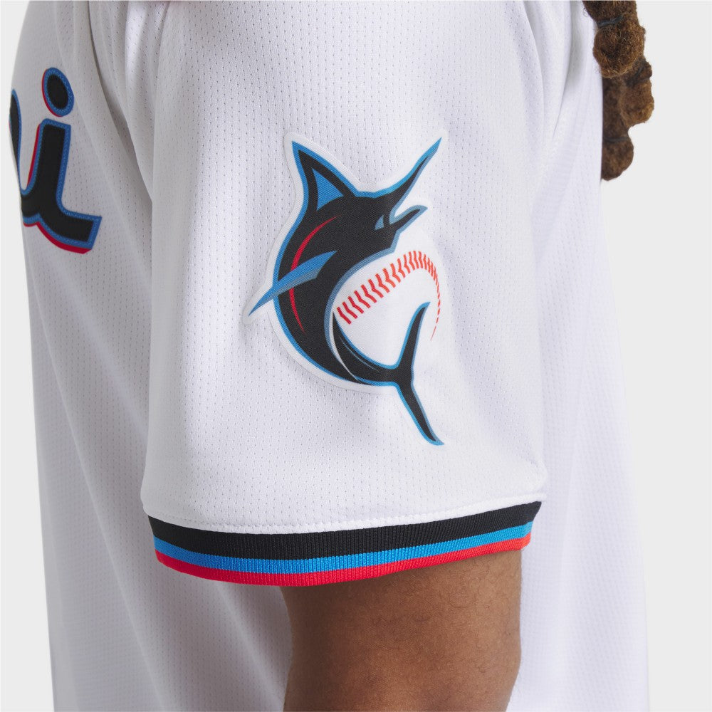 Miami Marlins Nike Home Limited Jersey - White Jerseys