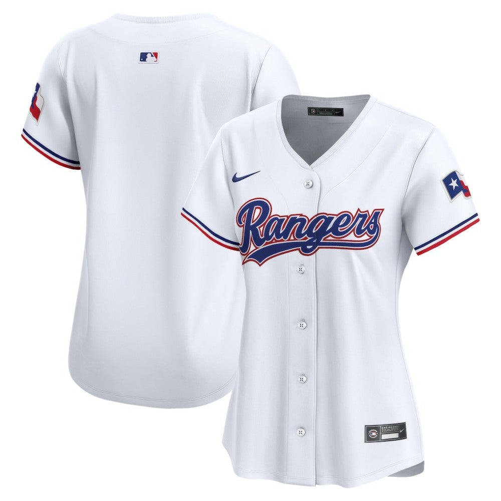 Texas Rangers Nike Women's Home Limited Jersey - White Jerseys