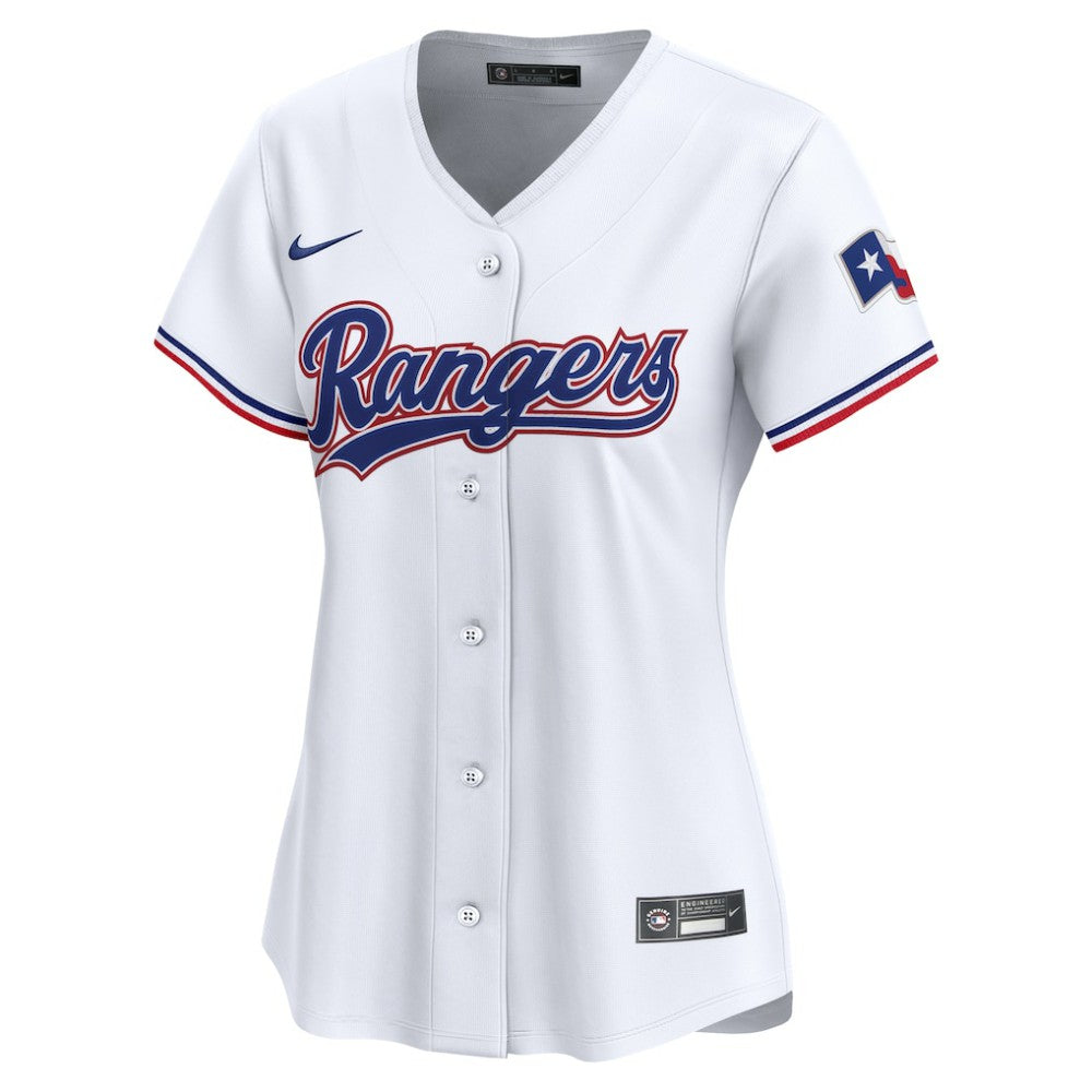 Texas Rangers Nike Women's Home Limited Jersey - White Jerseys