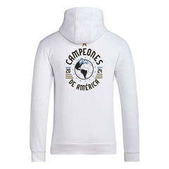 Argentina National Team 2024 Copa America Champions Pullover Hoodie White - Adidas for sale