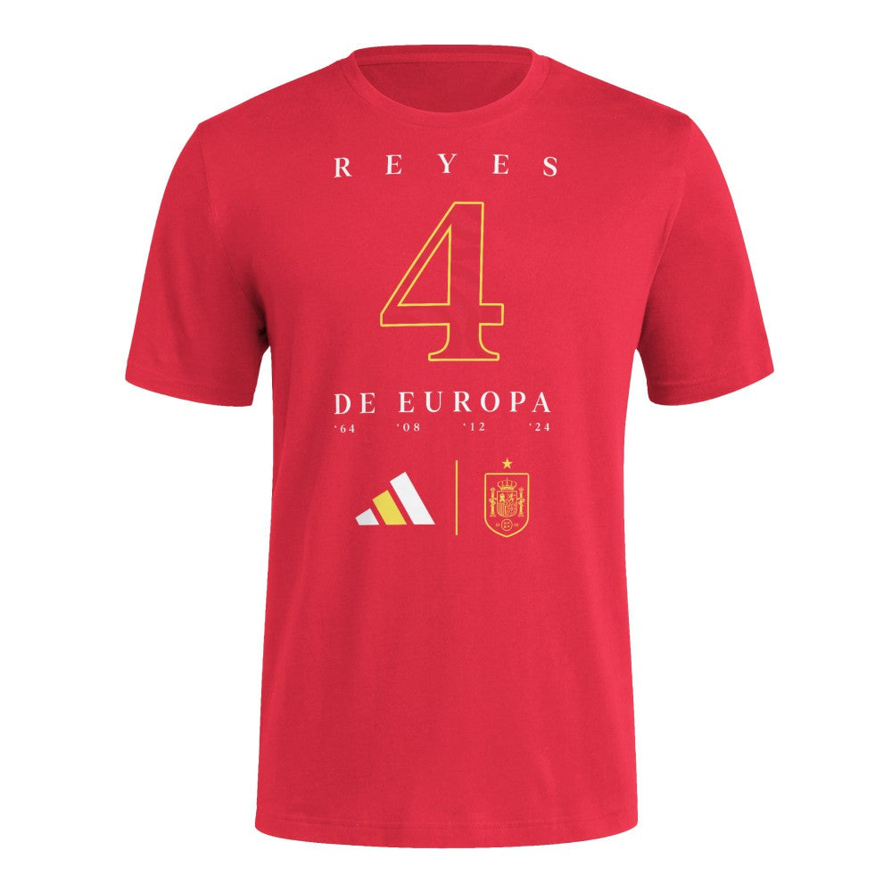 Spain National Team 2024 European Champions T-Shirt Red - Adidas discount