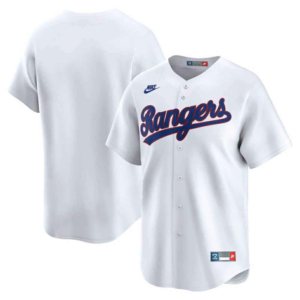 Texas Rangers Nike Cooperstown Collection Limited Jersey - White Jerseys