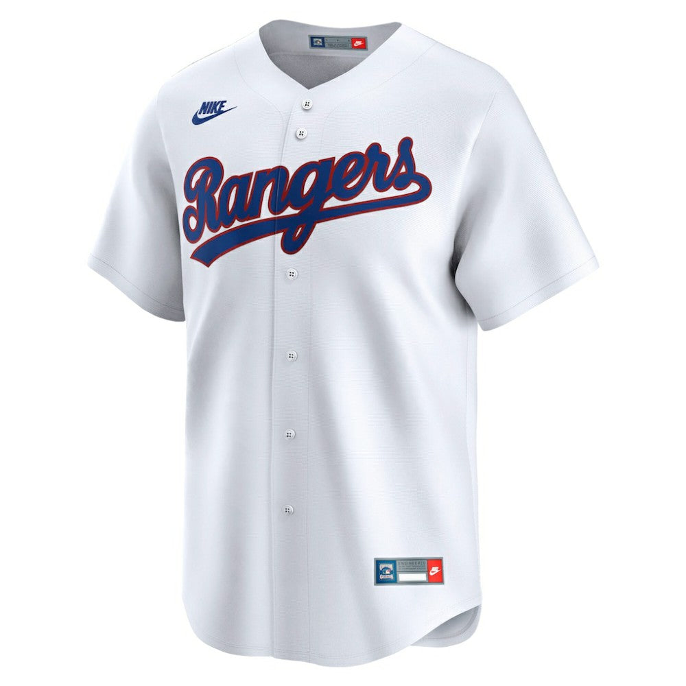 Texas Rangers Nike Cooperstown Collection Limited Jersey - White Jerseys