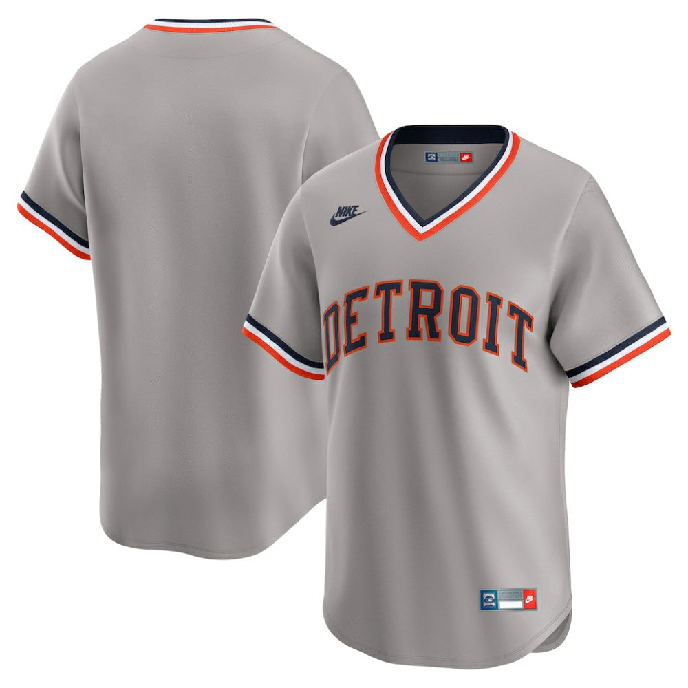 Detroit Tigers Nike Cooperstown Collection Limited Jersey - Gray Jerseys
