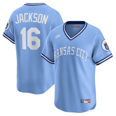 Bo Jackson Kansas City Royals Nike Throwback Cooperstown Collection Limited Jersey - Light Blue Jerseys