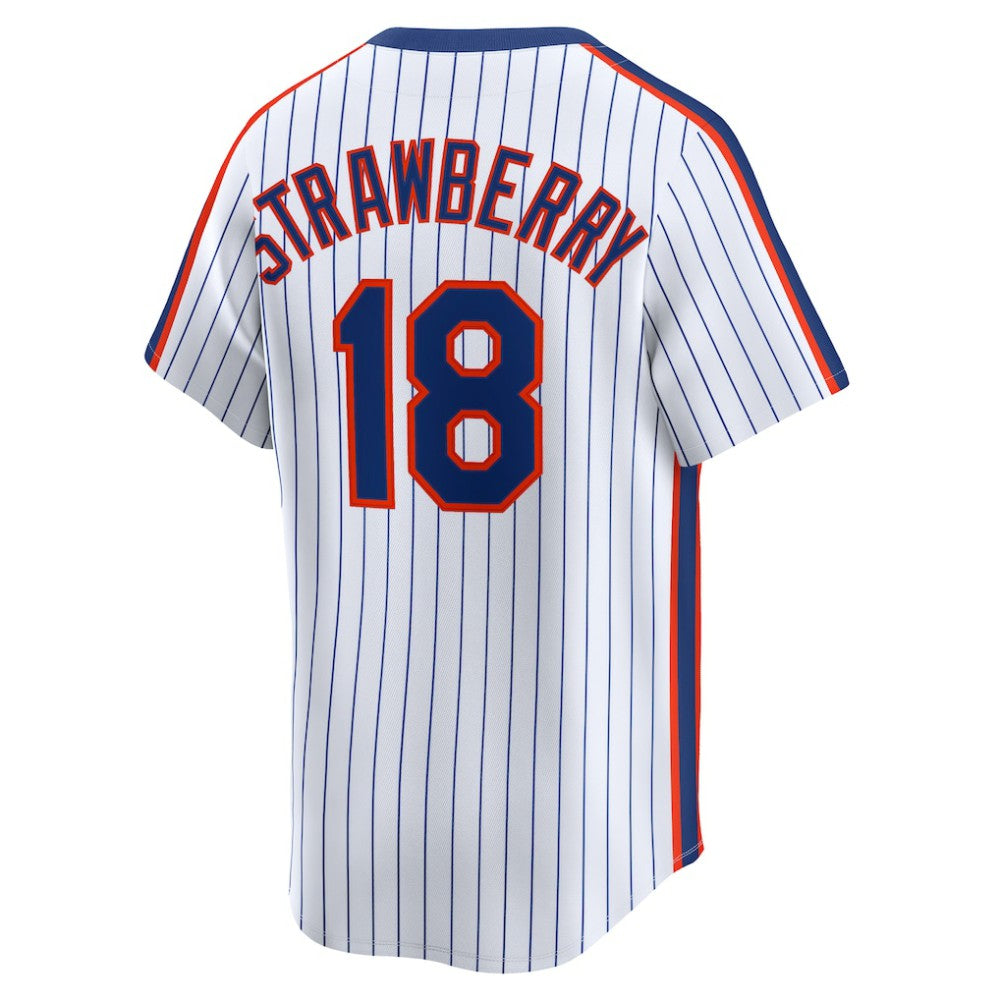 Darryl Strawberry New York Mets Nike Throwback Cooperstown Collection Limited Jersey - White Jerseys