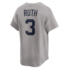 Babe Ruth New York Yankees Nike Throwback Cooperstown Collection Limited Jersey - Gray Jerseys