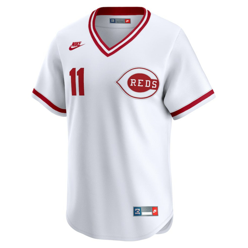 Barry Larkin Cincinnati Reds Nike Throwback Cooperstown Collection Limited Jersey - White Jerseys