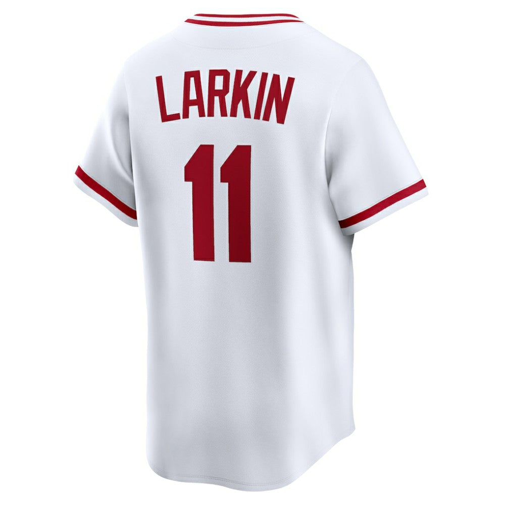 Barry Larkin Cincinnati Reds Nike Throwback Cooperstown Collection Limited Jersey - White Jerseys
