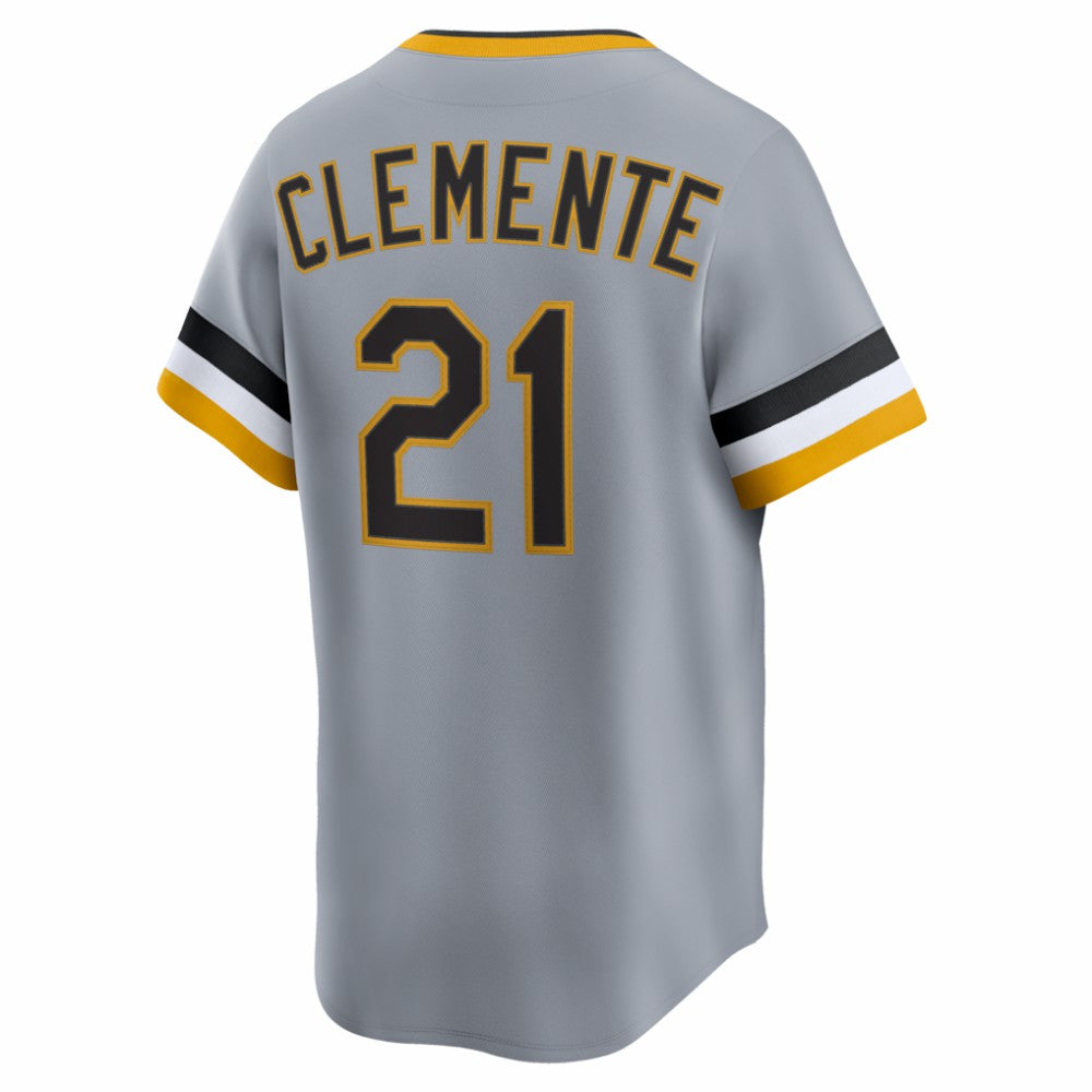 Roberto Clemente Pittsburgh Pirates Nike Throwback Cooperstown Collection Limited Jersey - Gray Jerseys