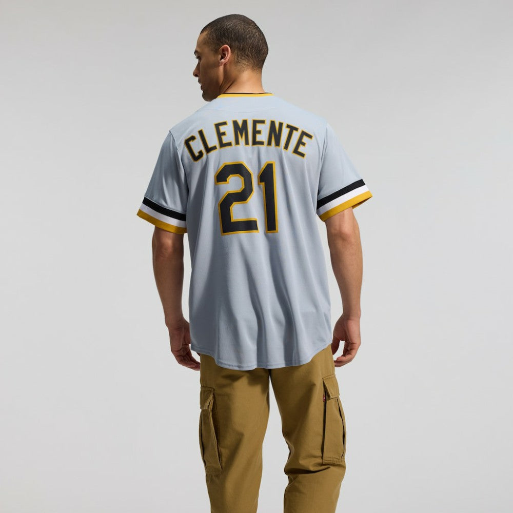 Roberto Clemente Pittsburgh Pirates Nike Throwback Cooperstown Collection Limited Jersey - Gray Jerseys