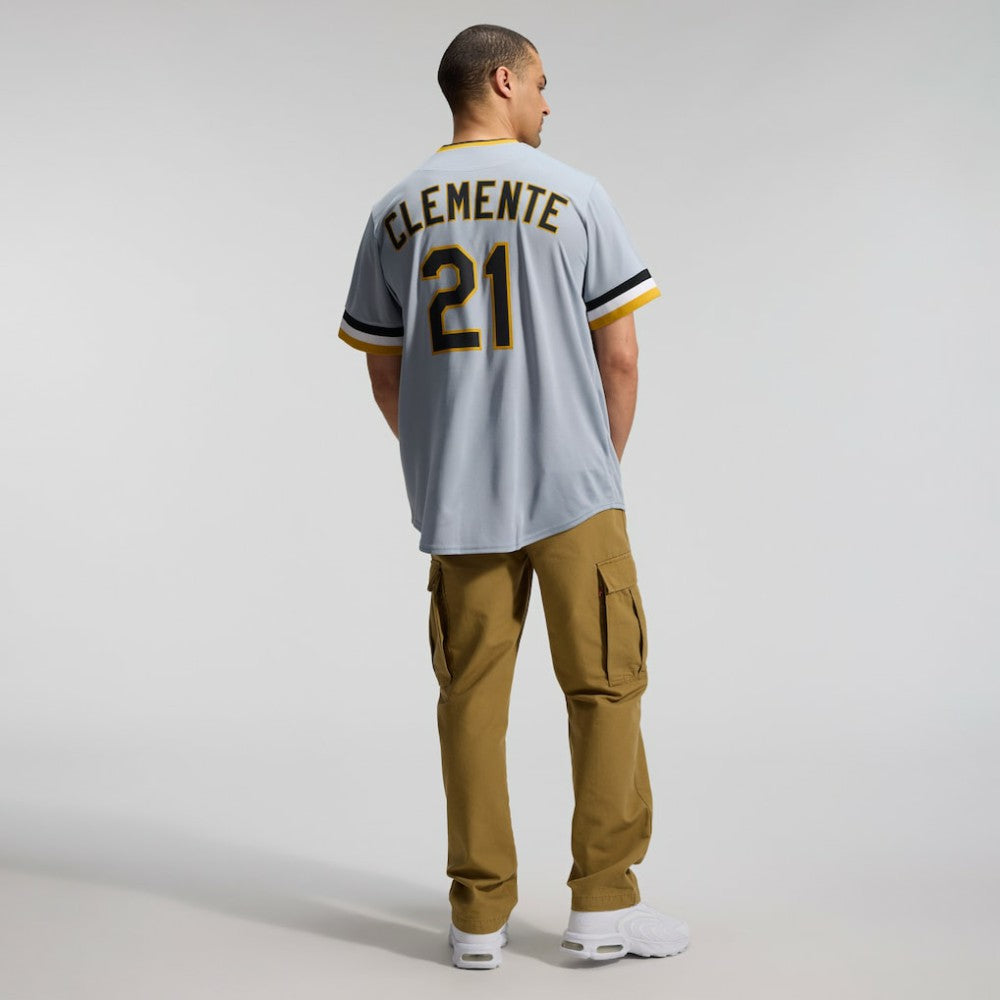 Roberto Clemente Pittsburgh Pirates Nike Throwback Cooperstown Collection Limited Jersey - Gray Jerseys