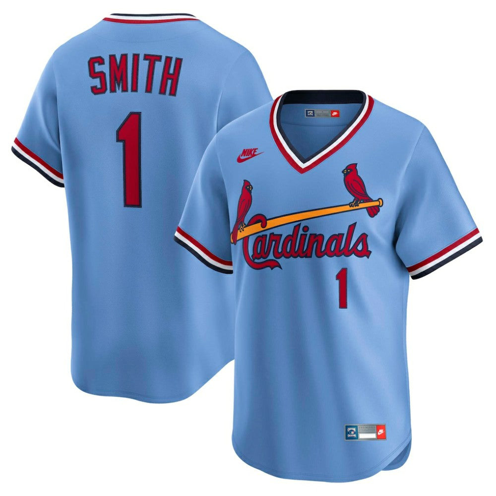 Ozzie Smith St. Louis Cardinals Nike Throwback Cooperstown Collection Limited Jersey - Blue Jerseys
