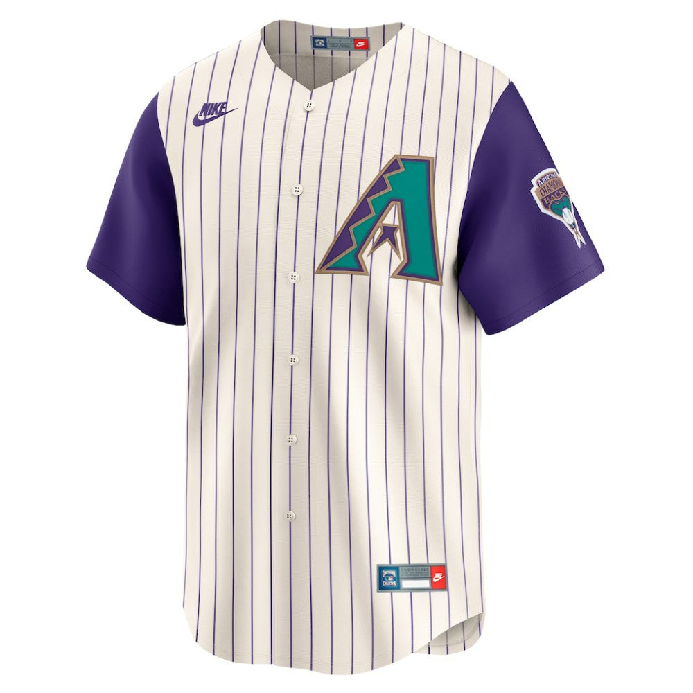 Randy Johnson Arizona Diamondbacks Nike Throwback Cooperstown Collection Limited Jersey - Cream Jerseys