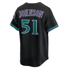 Randy Johnson Arizona Diamondbacks Nike Throwback Cooperstown Collection Limited Jersey - Black Jerseys