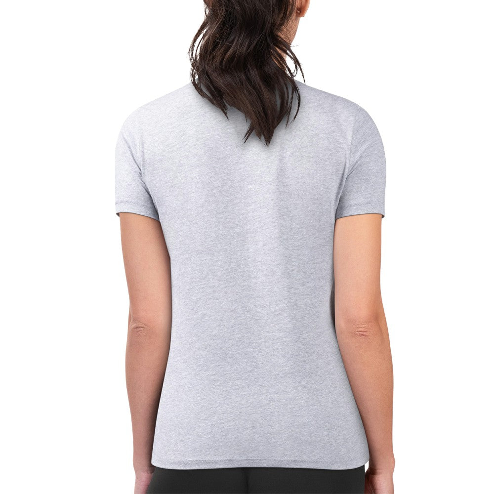 Kansas City Royals G-III 4Her by Carl Banks Women's Super-Slim Fit Lightweight Flowers Graphic T-Shirt - Heather Gray T-shirts