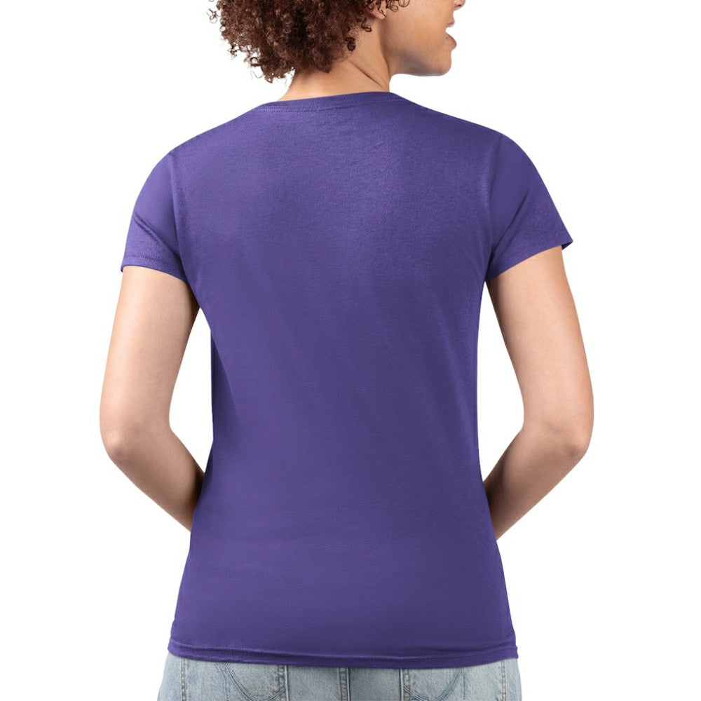 Colorado Rockies G-III 4Her by Carl Banks Women's Super-Slim Fit Lightweight Flowers Graphic V-Neck T-Shirt - Purple T-shirts