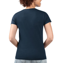 Milwaukee Brewers G-III 4Her by Carl Banks Women's Super-Slim Fit Lightweight Flowers Graphic V-Neck T-Shirt - Navy T-shirts