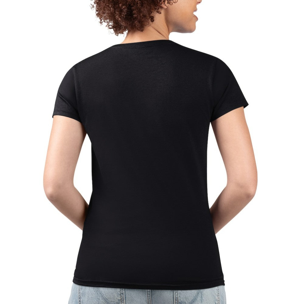 San Diego Padres G-III 4Her by Carl Banks Women's Super-Slim Fit Lightweight Flowers Graphic V-Neck T-Shirt - Black T-shirts
