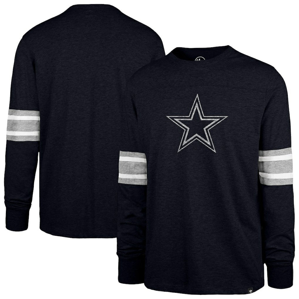 Dallas Cowboys '47 Premier Brex Long Sleeve T-Shirt - Navy T-shirts