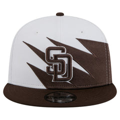 San Diego Padres New Era Jagged 9FIFTY Snapback Hat - Brown/White Hats