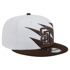 San Diego Padres New Era Jagged 9FIFTY Snapback Hat - Brown/White Hats