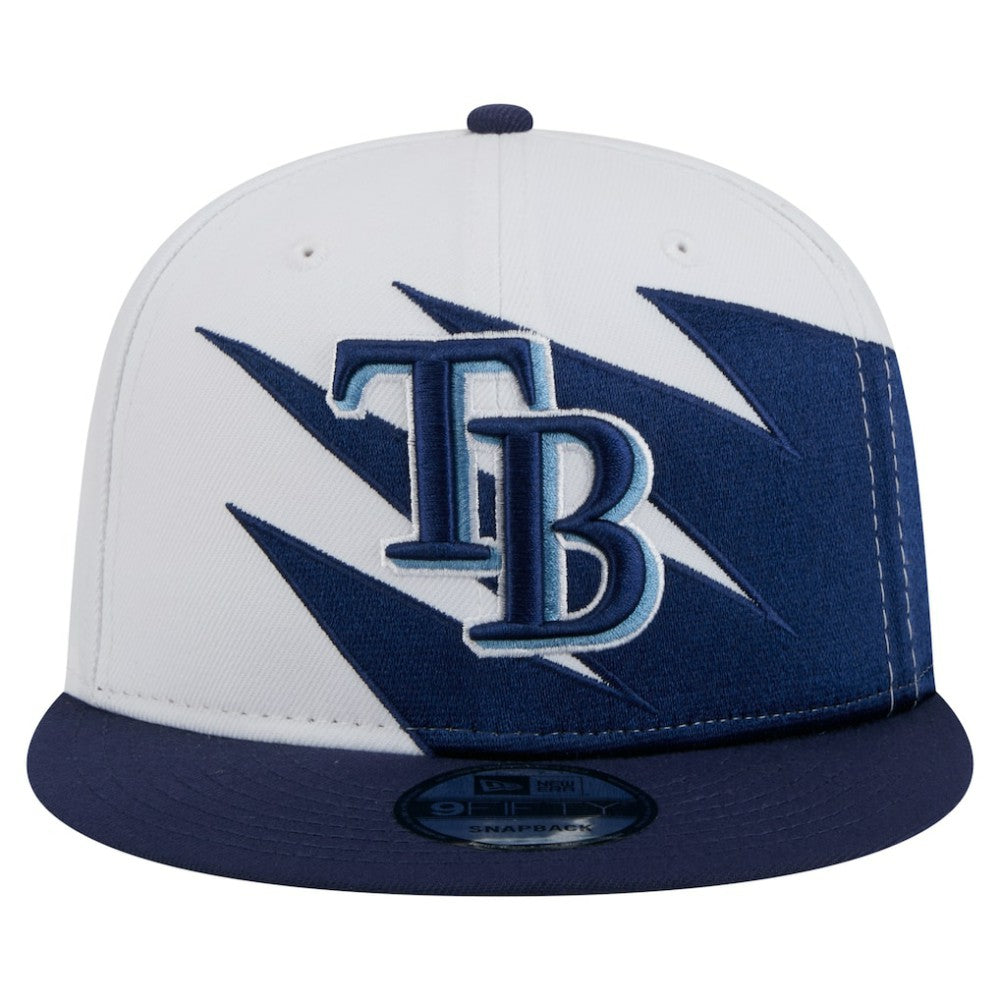 Tampa Bay Rays New Era Jagged 9FIFTY Snapback Hat - Navy/White Hats