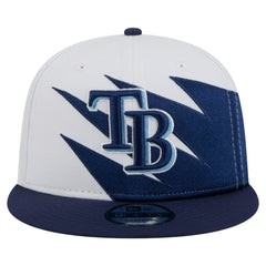 Tampa Bay Rays New Era Jagged 9FIFTY Snapback Hat - Navy/White Hats