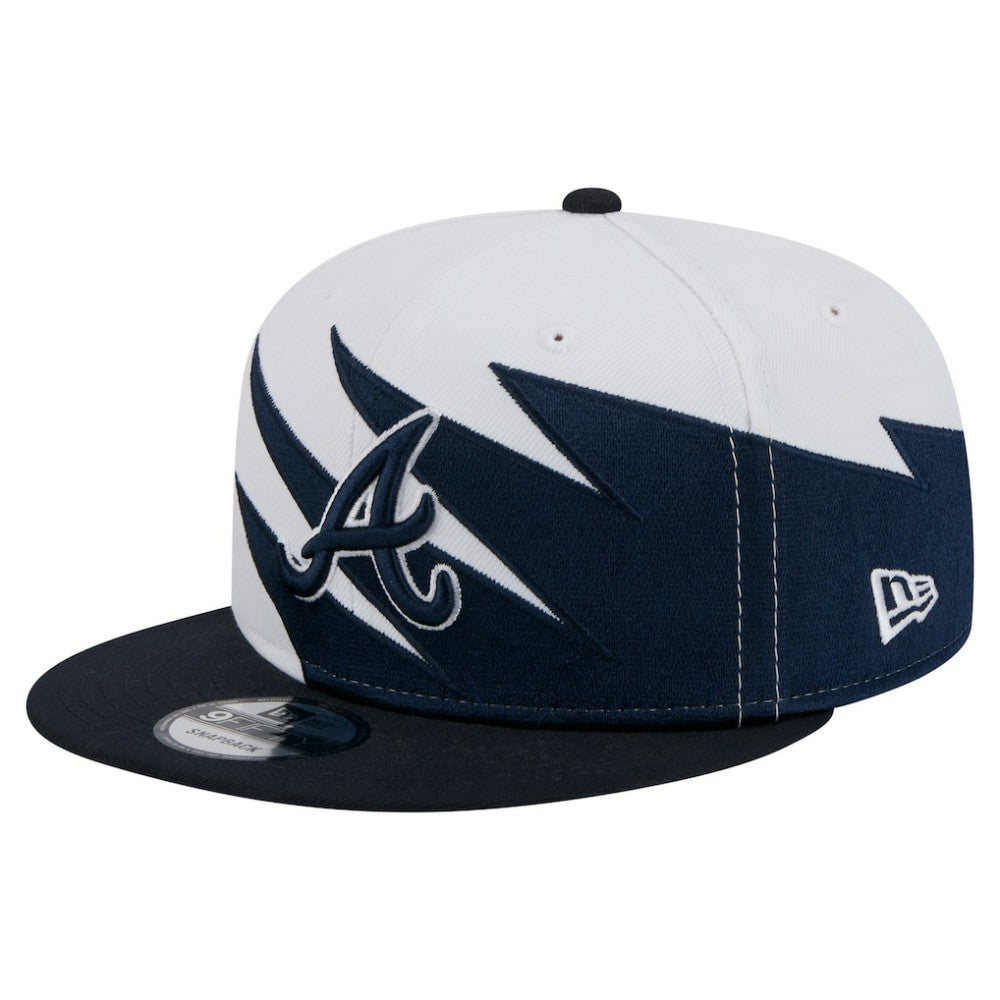 Atlanta Braves New Era Jagged 9FIFTY Snapback Hat - Navy/White Hats